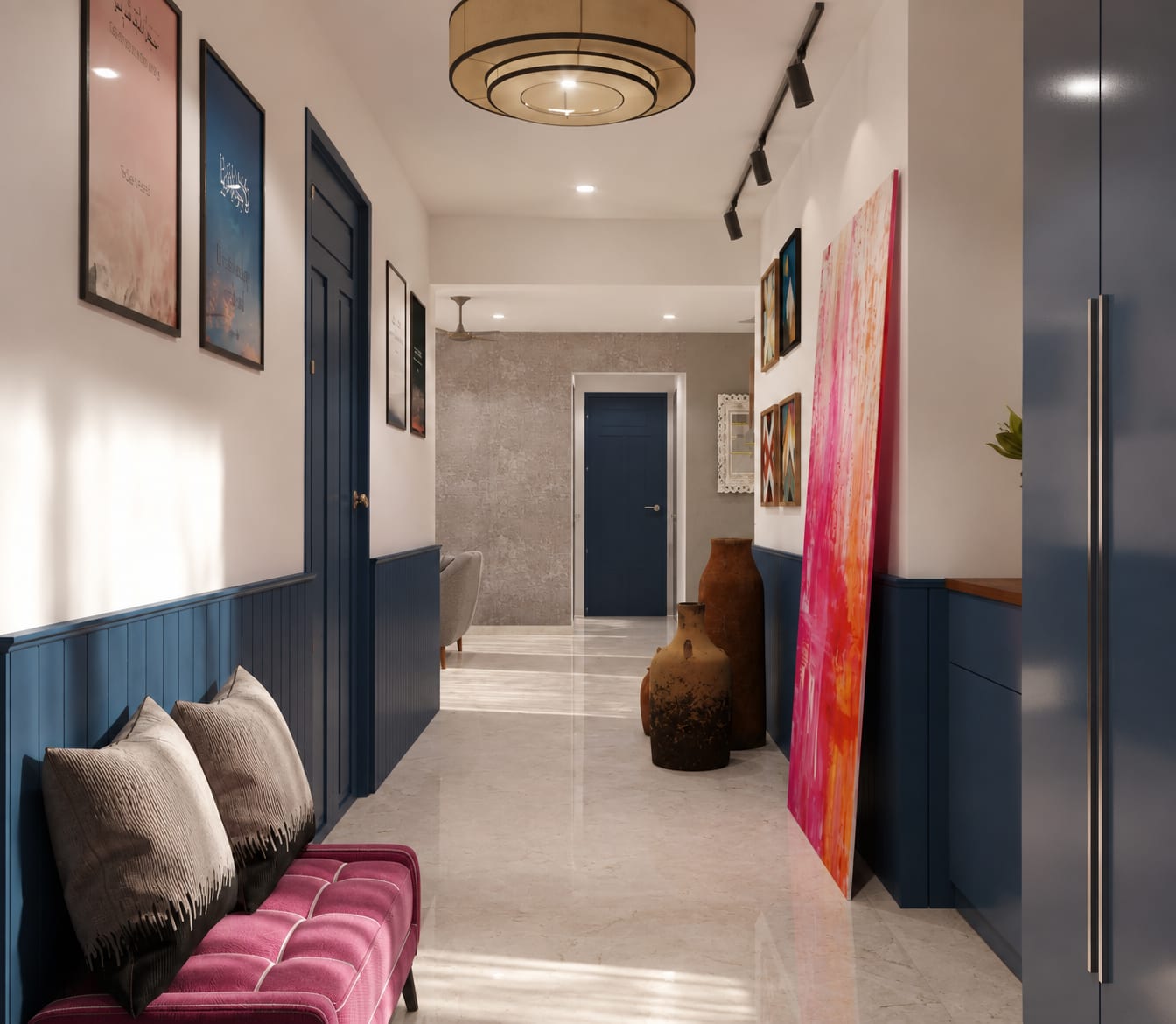 2 BHK Apartment with Refurbished Interiors interior design — Photo 2 by AMZ Interiors Pune