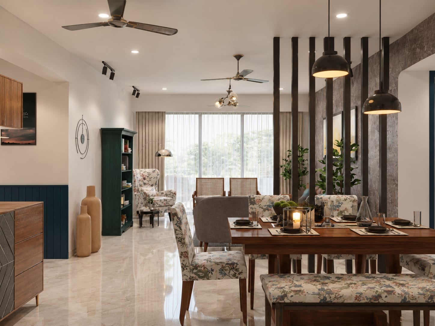 2 BHK Apartment with Refurbished Interiors interior design — Photo 4 by AMZ Interiors Pune