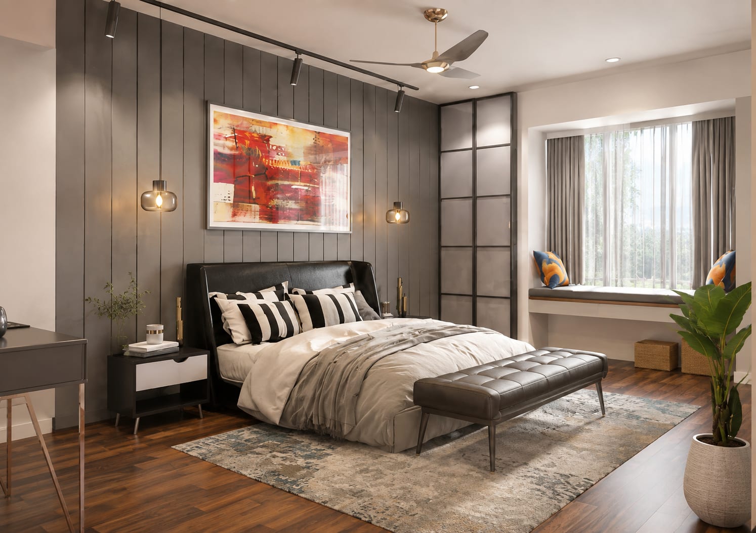 2 BHK Apartment with Refurbished Interiors interior design — Photo 6 by AMZ Interiors Pune