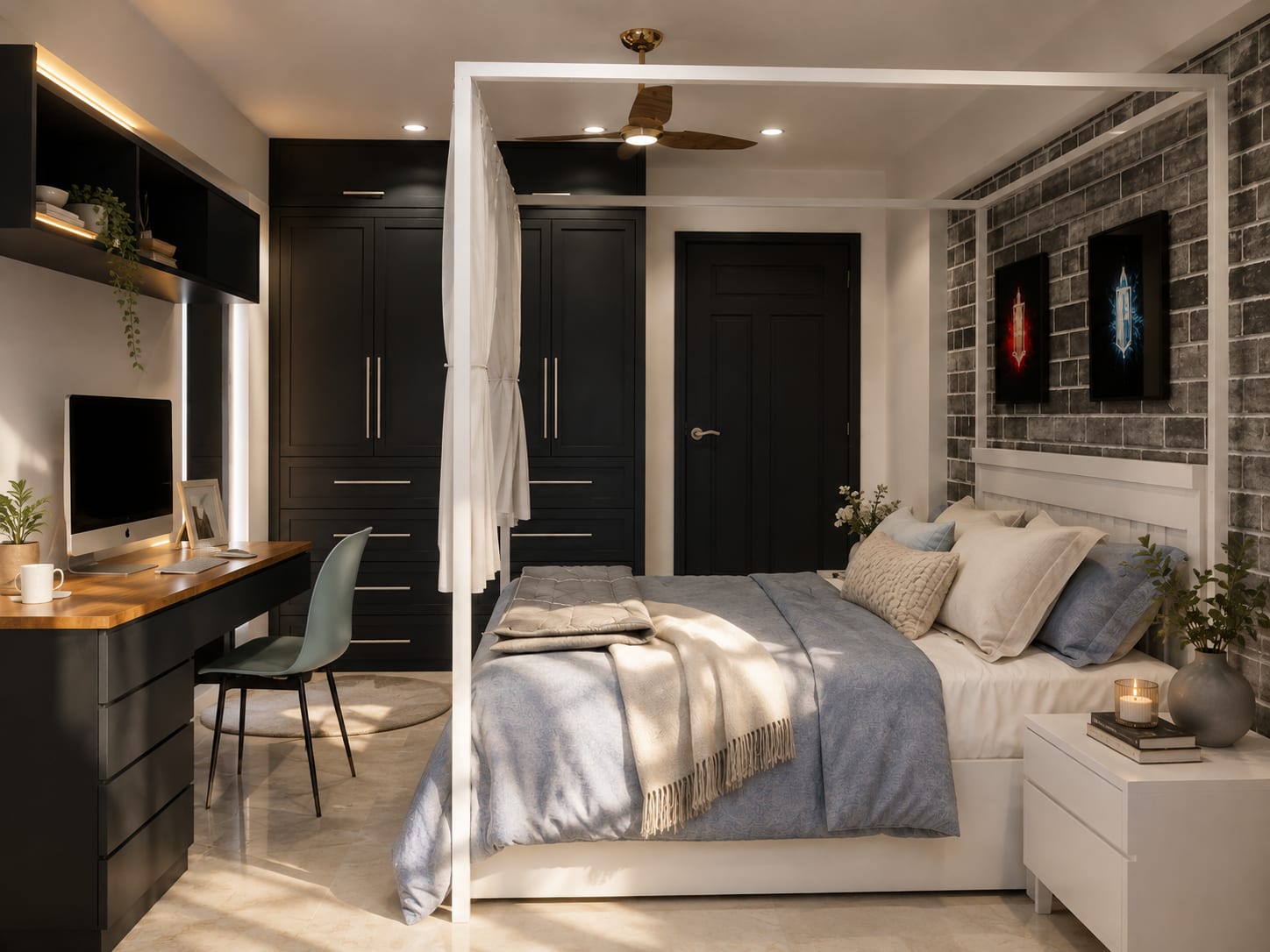 2 BHK Apartment with Refurbished Interiors interior design — Photo 8 by AMZ Interiors Pune