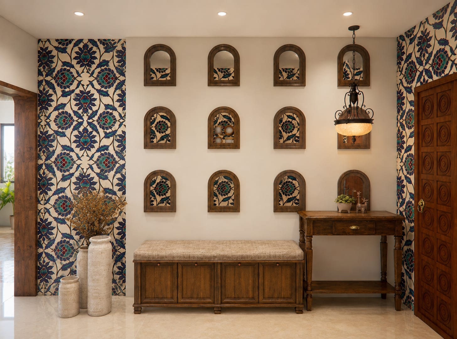 Heritage-Inspired 3 BHK Residence interior design — Photo 4 by AMZ Interiors Pune