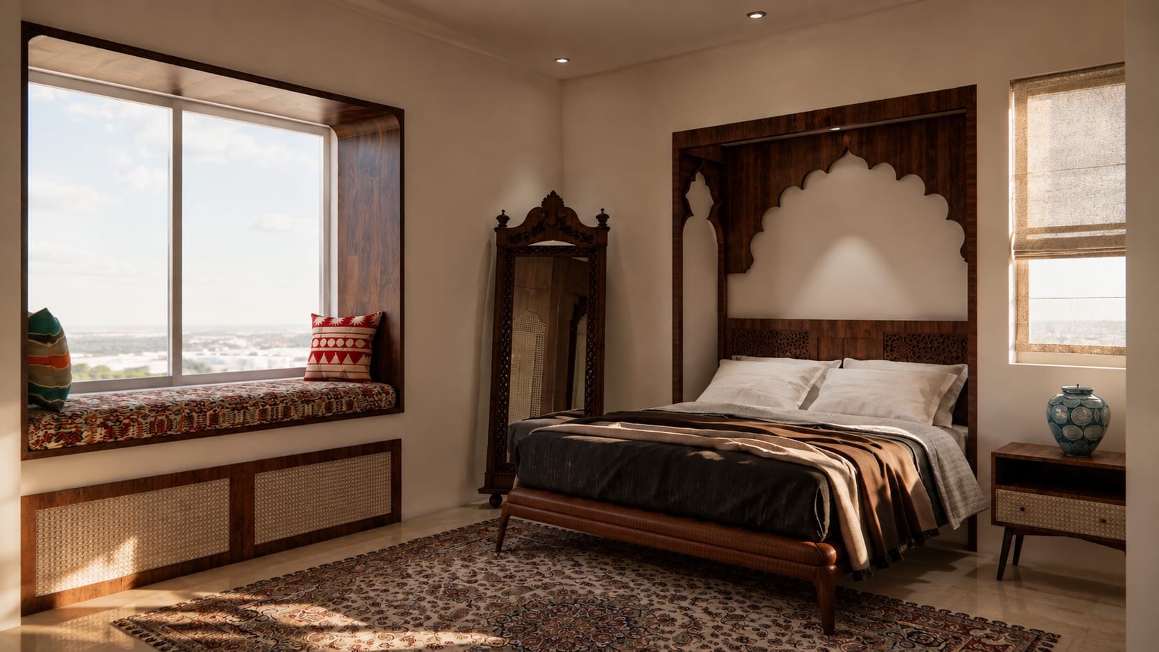 Heritage-Inspired 3 BHK Residence interior design — Photo 8 by AMZ Interiors Pune