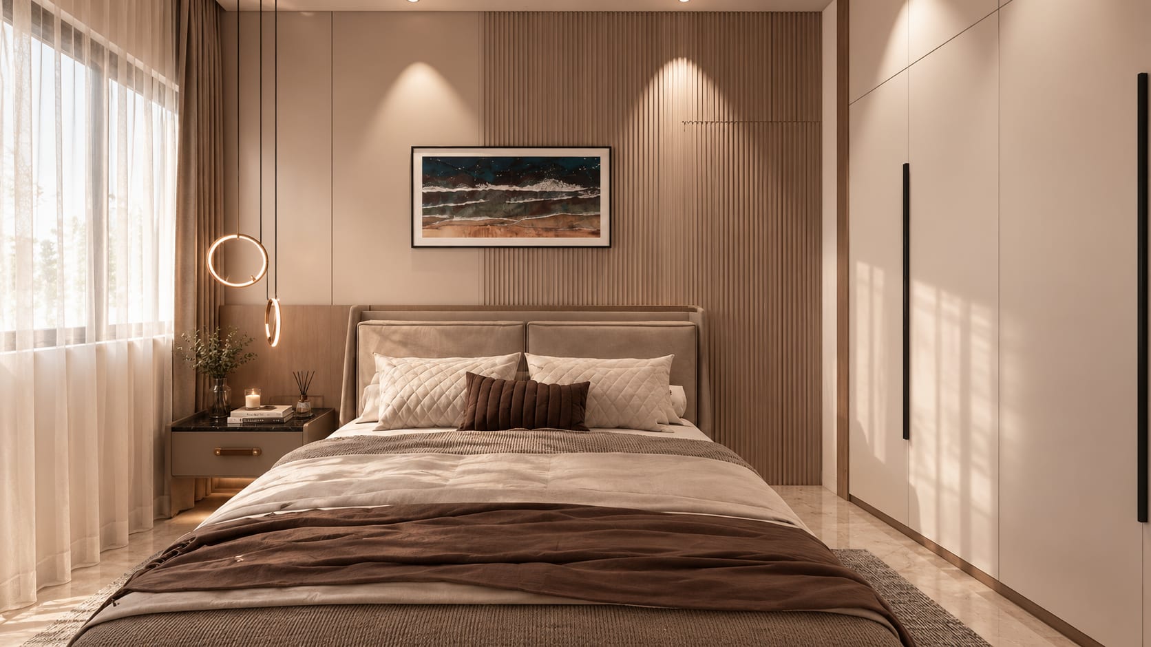 Streamlined 3 BHK Apartment interior design — Photo 4 by AMZ Interiors Pune