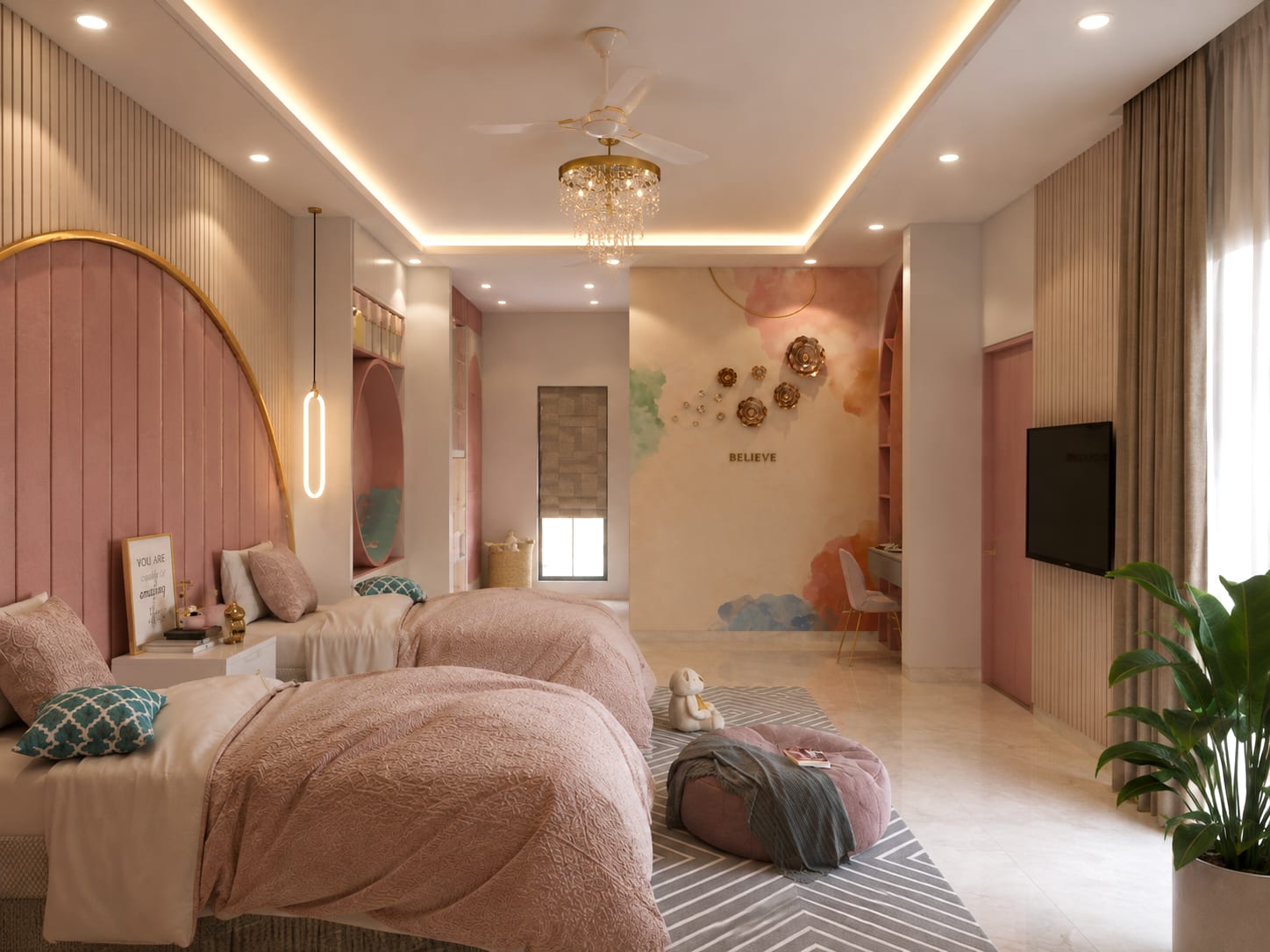5 BHK Luxury Residence interior design — Photo 11 by AMZ Interiors Pune