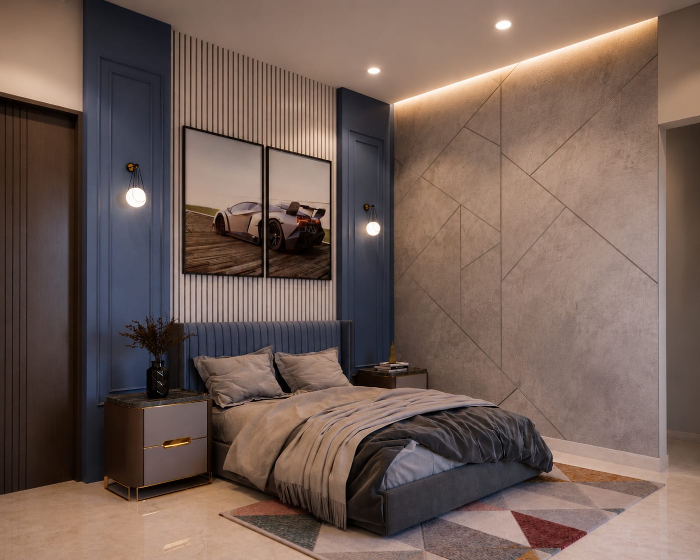 5 BHK Luxury Residence interior design — Photo 12 by AMZ Interiors Pune