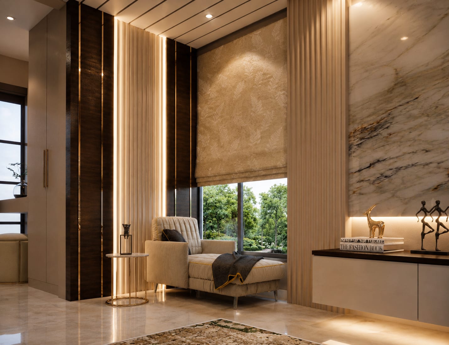 5 BHK Luxury Residence interior design — Photo 5 by AMZ Interiors Pune