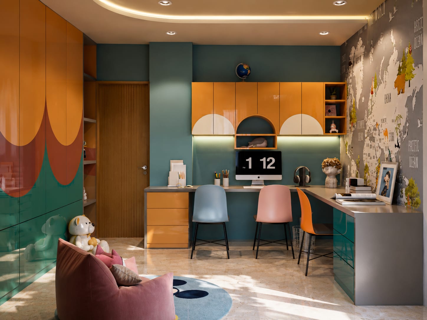 5 BHK Luxury Residence interior design — Photo 8 by AMZ Interiors Pune