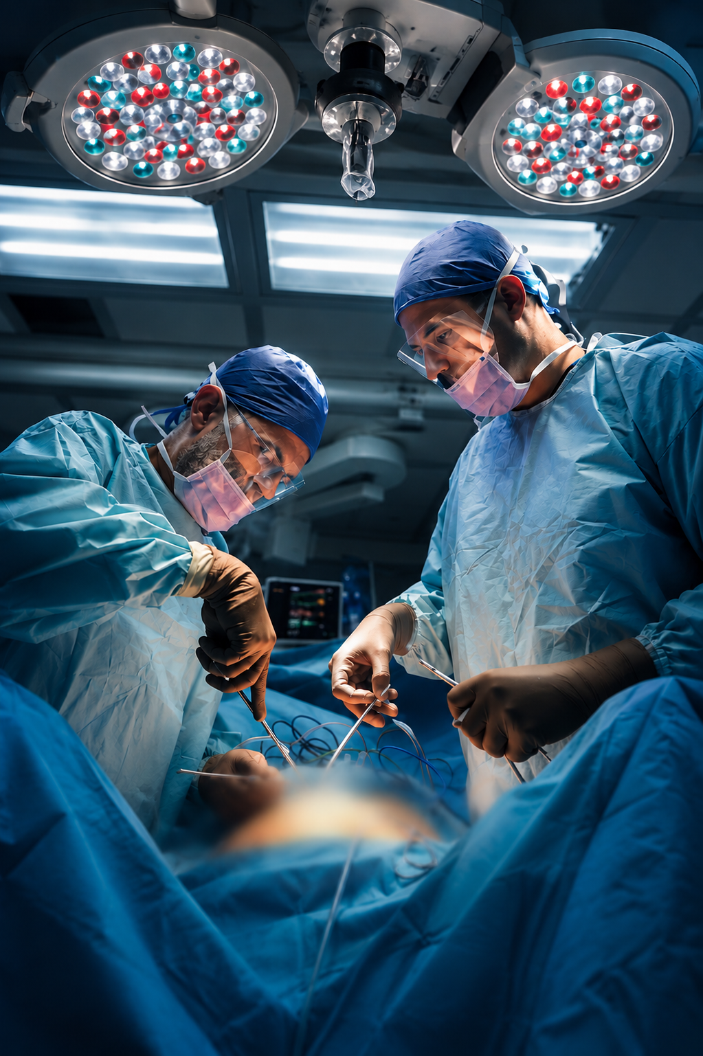 Surgical team operating in theatre at Elite-Minima – The Surgical Speciality Clinic