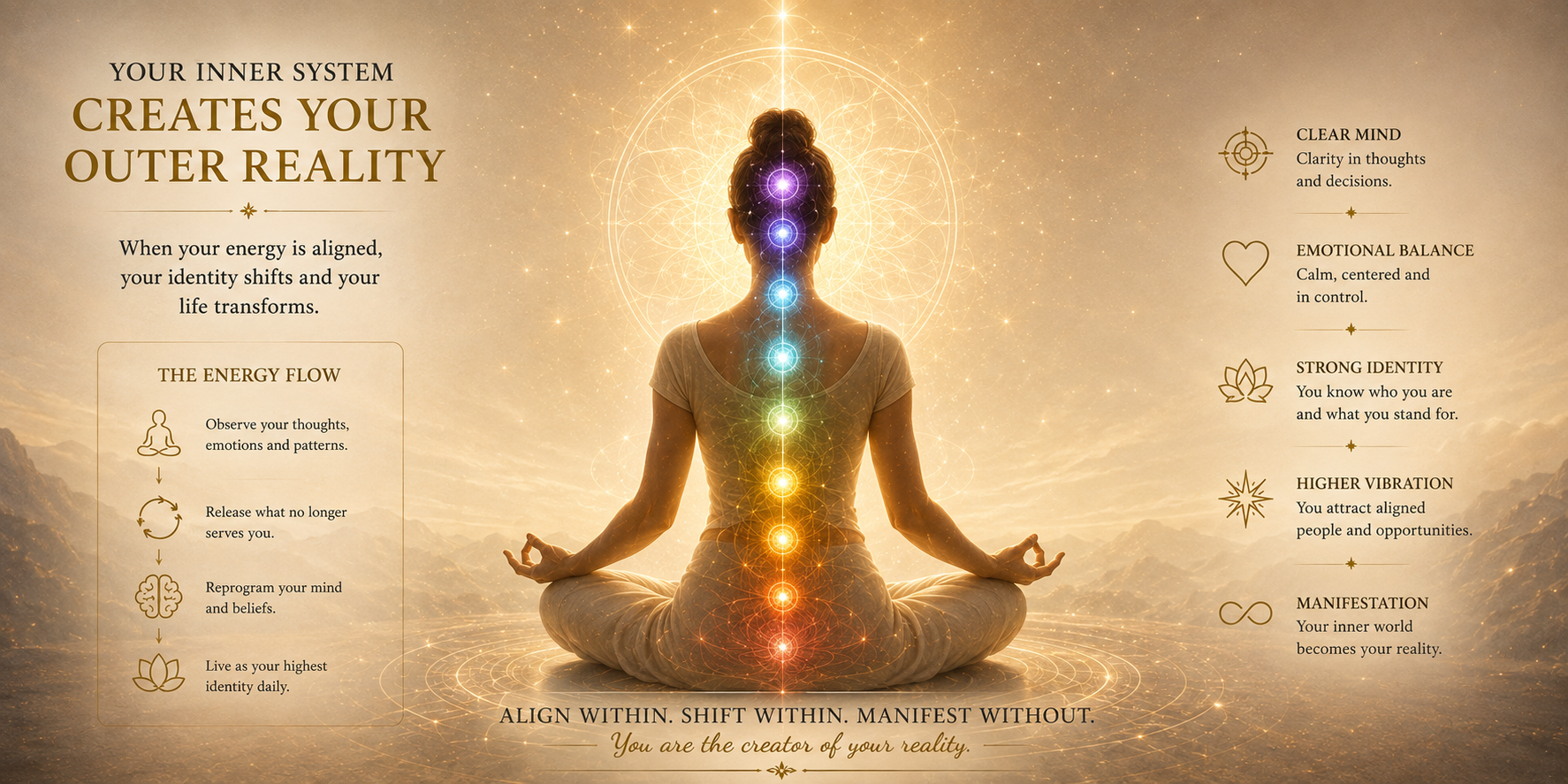 The Human Operating System™ Framework — Emotions, Energy, Thoughts, Body Chemistry, Actions, Habits, Identity, Reality