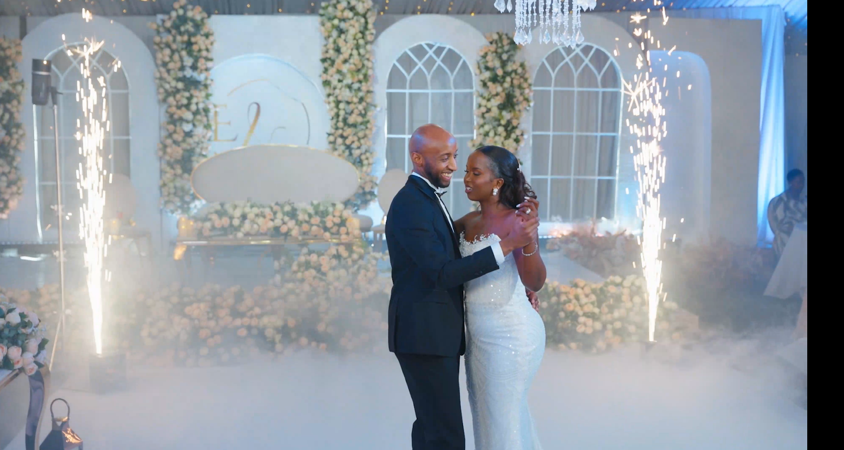 blandine & eddy wihte wedding