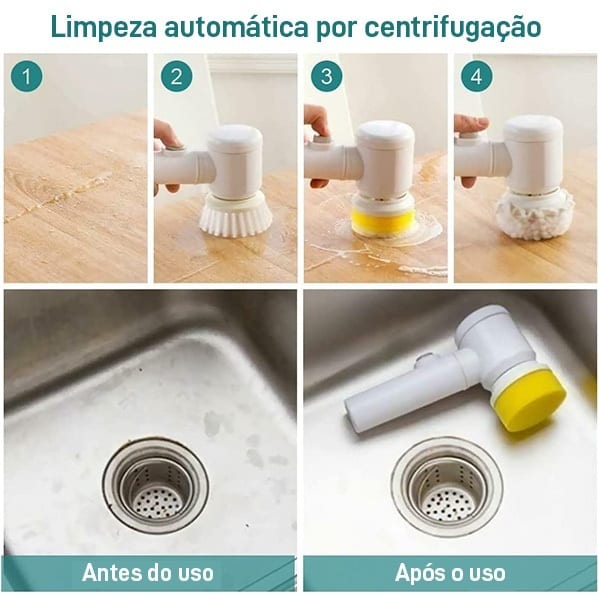 Cabeça de escova intercambiável do kit 5 em 1