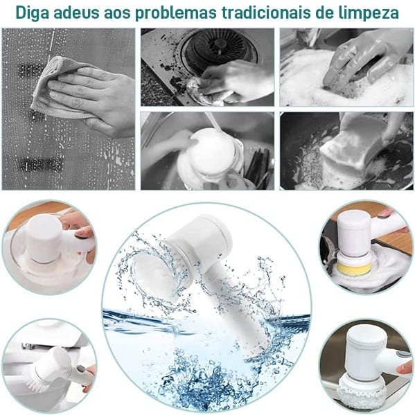 Cabeça de escova intercambiável do kit 5 em 1