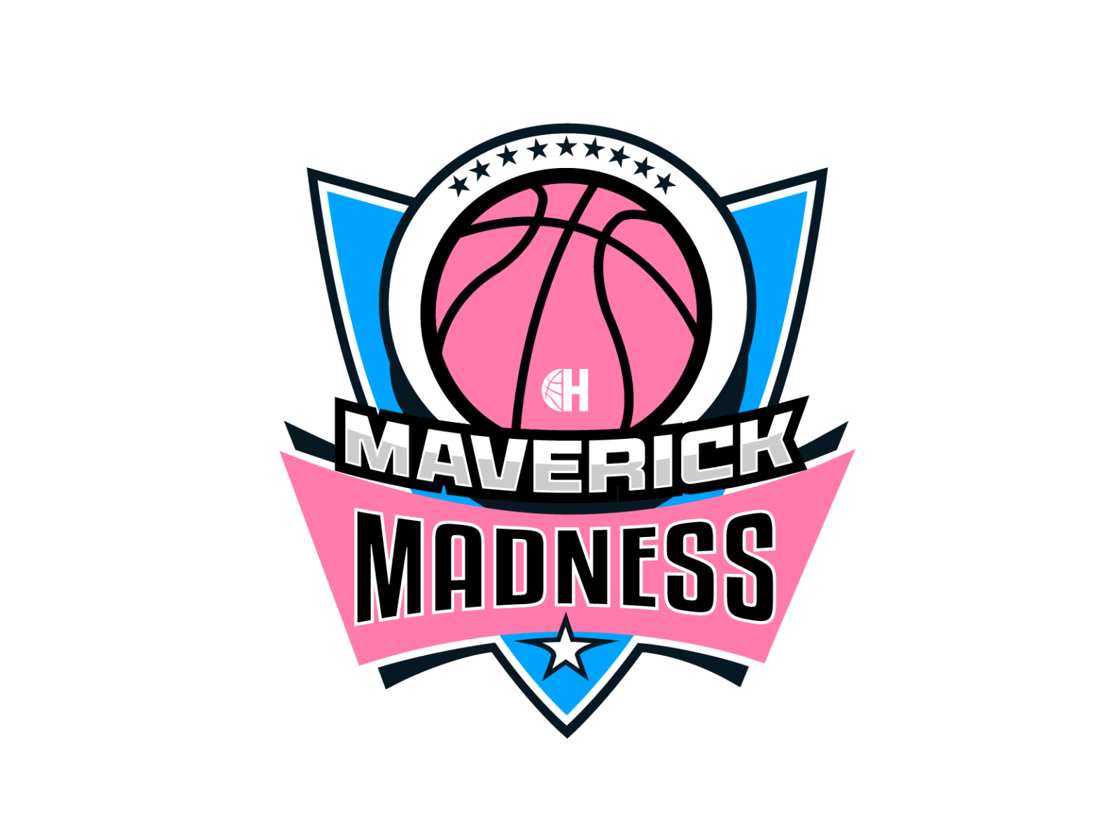 Hype Her Hoops Maverick Madness logo