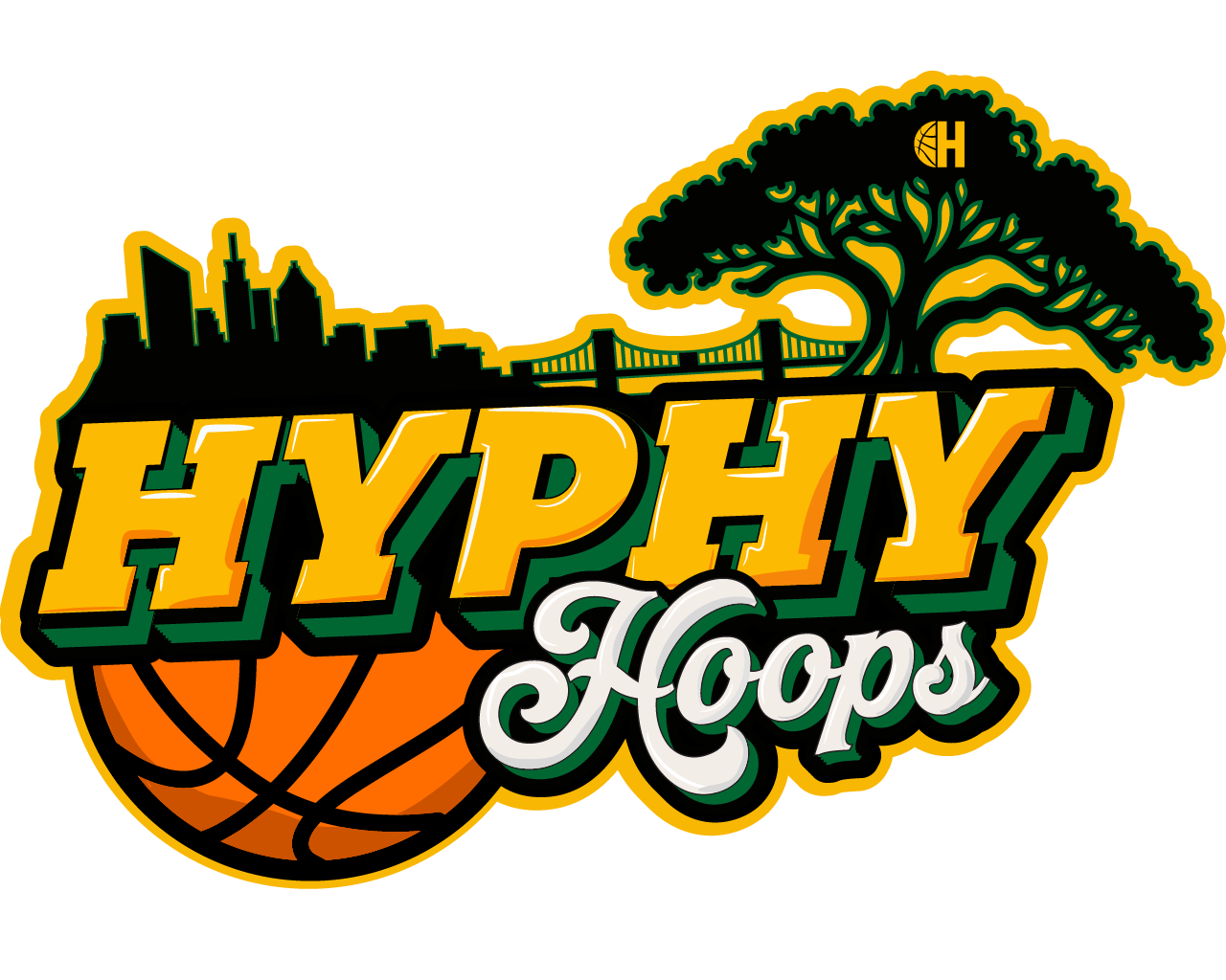 Hype Her Hoops Hyphy Hoops logo