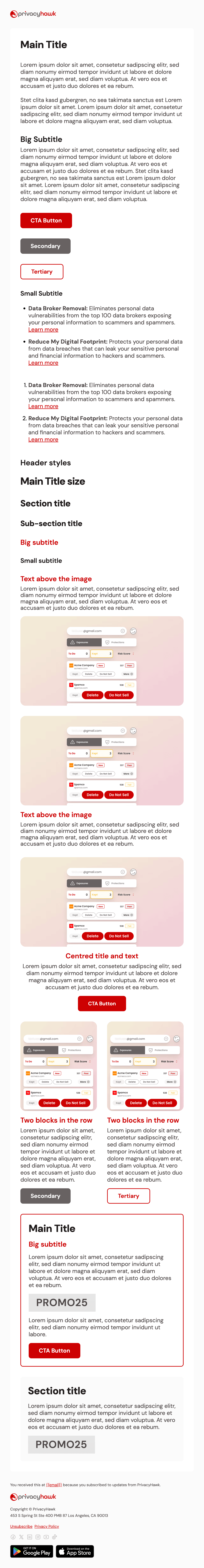 Email in Apple Mail, light mode