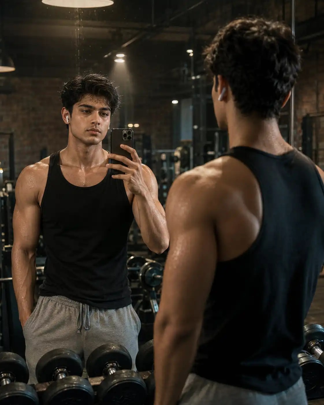 Gym Mirror Fitness Portrait