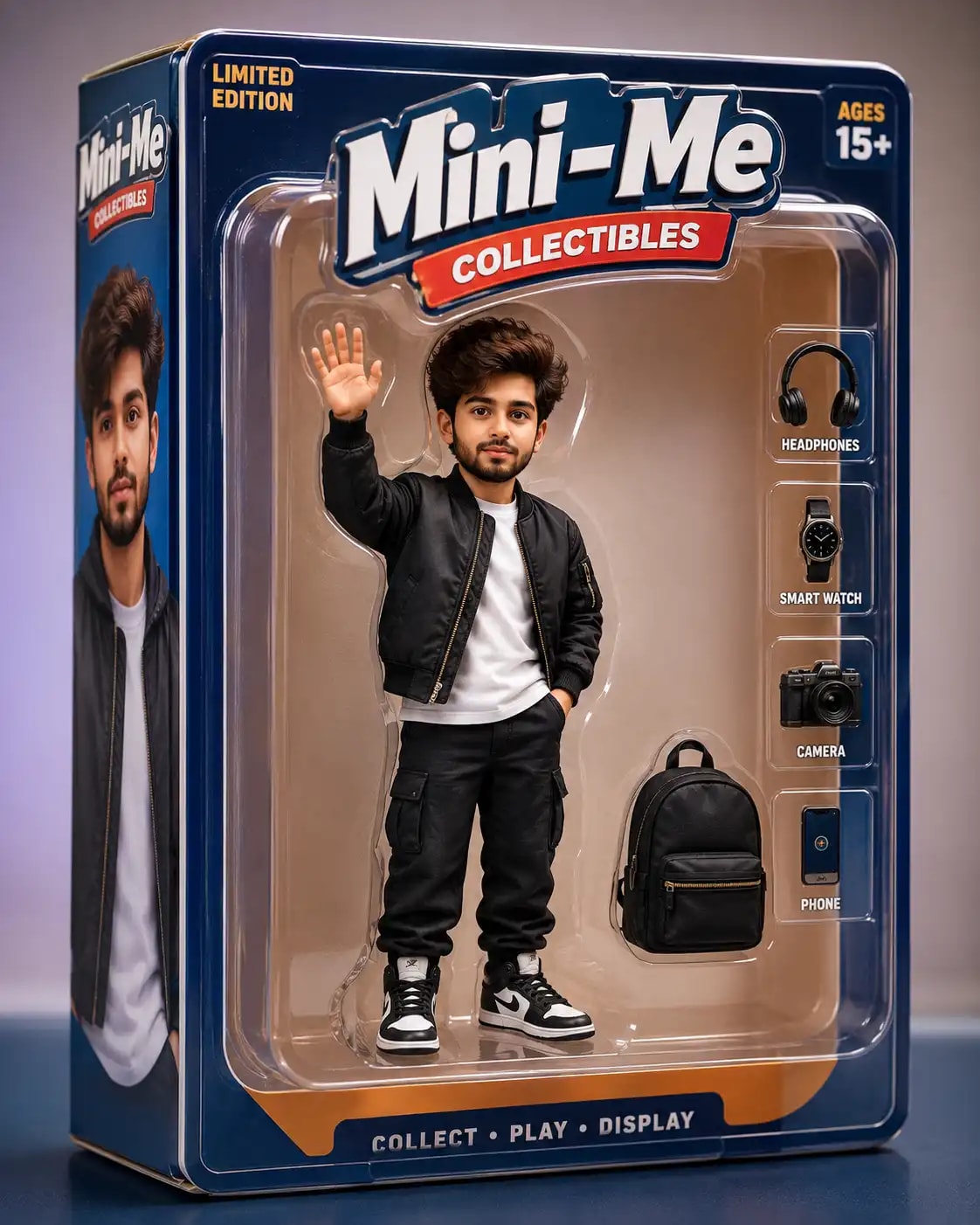 Collectible Action Figure Box Reveal Portrait