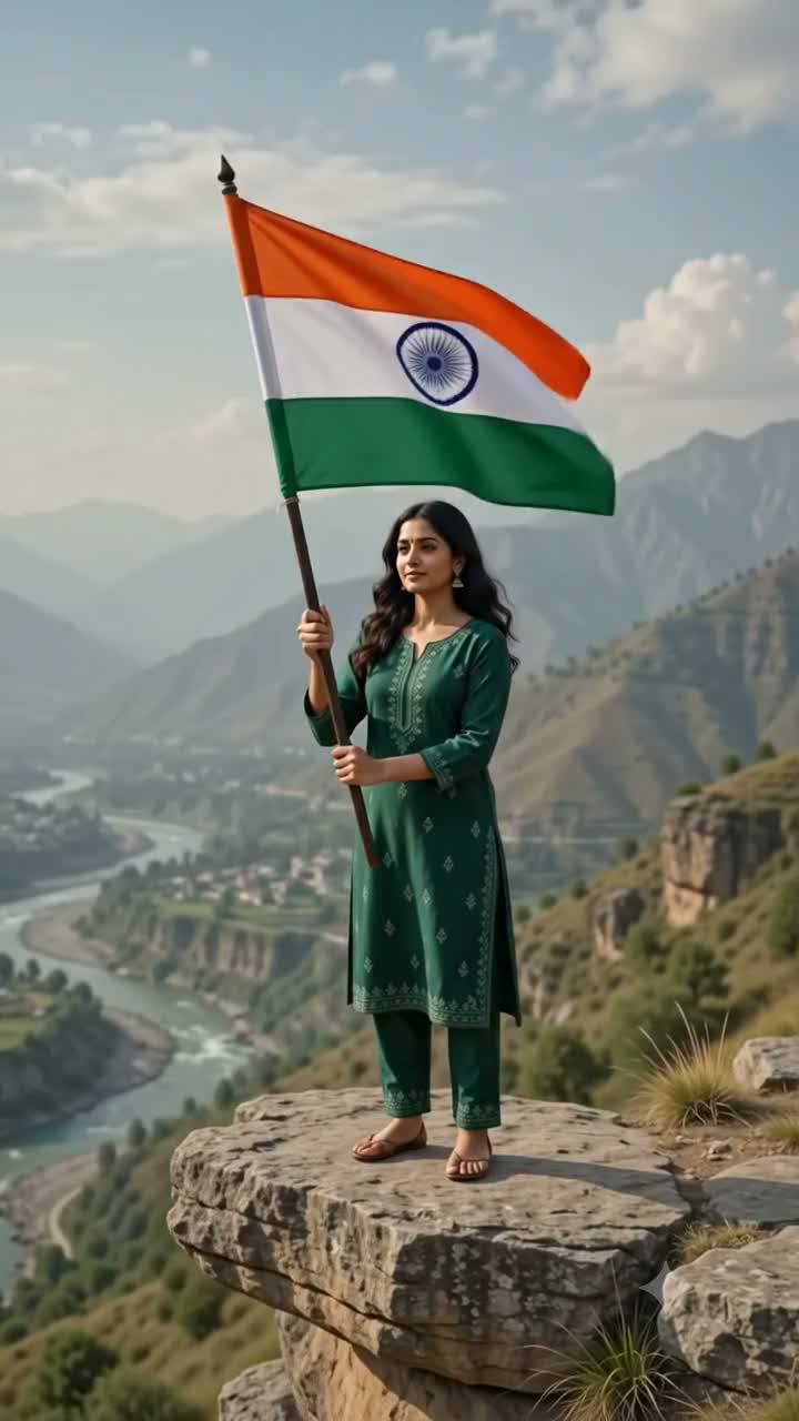 Mountain Tiranga Drone Salute