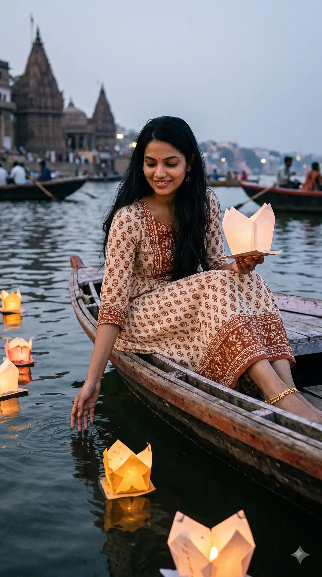 Floating Lantern River Cruise at Dusk