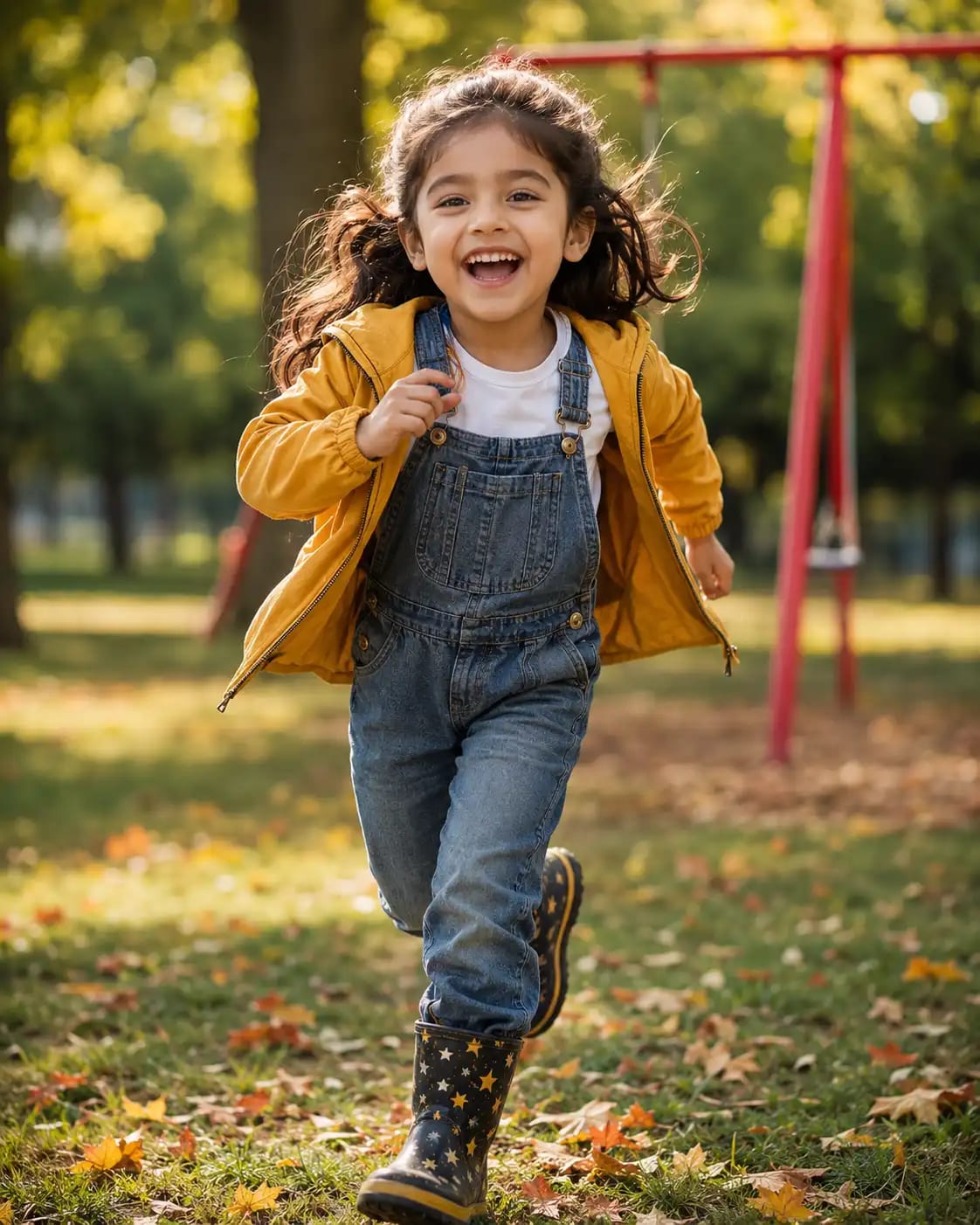 Candid Park Playtime Portrait for Kids