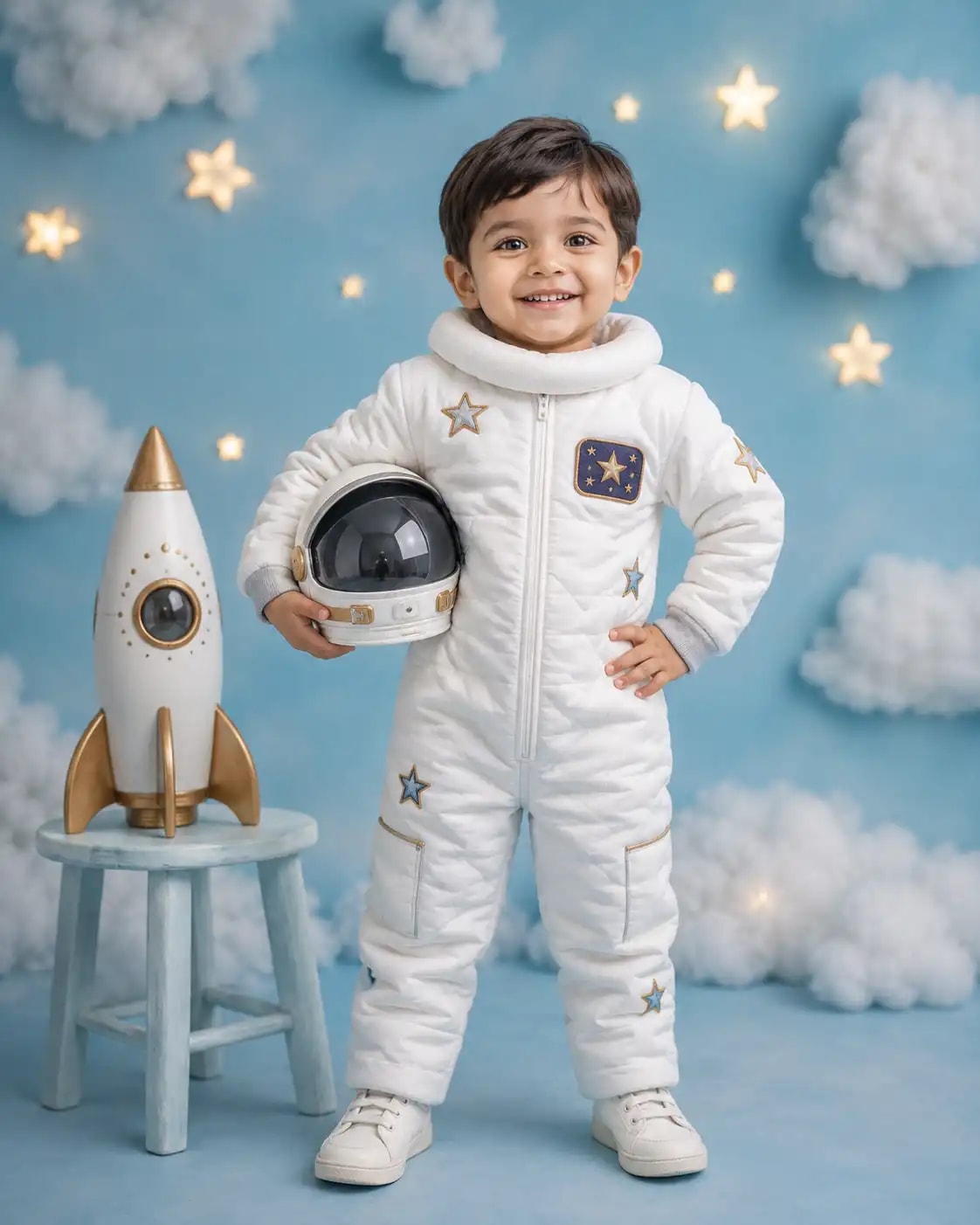 Little Astronaut Dream Portrait for Kids