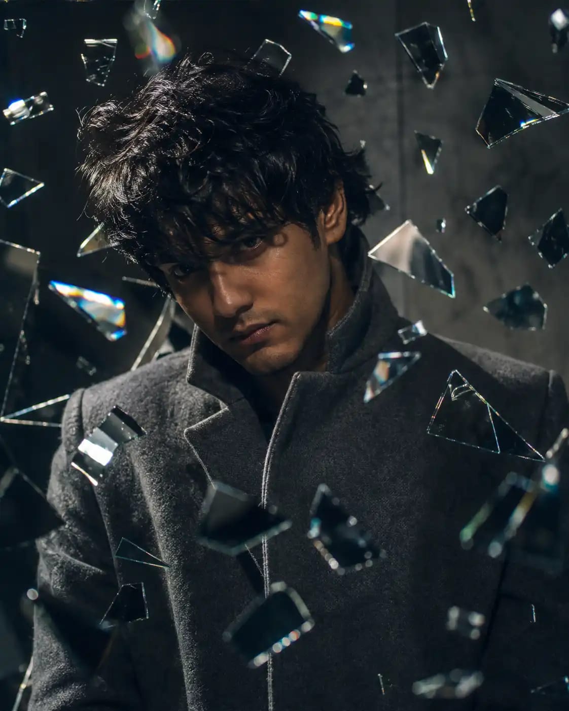 Shattered Mirror Fragments Portrait | Trending AI Style