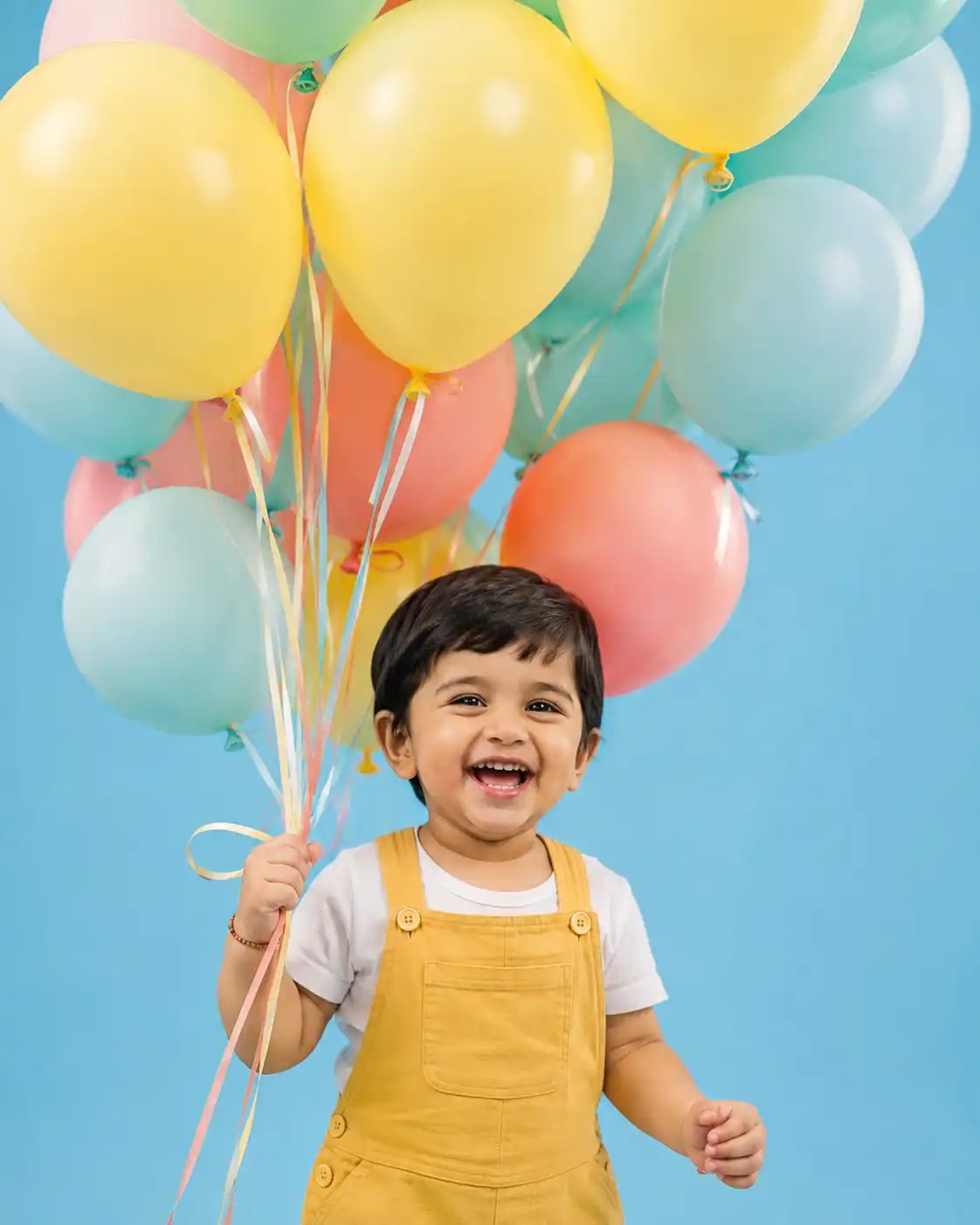 Balloon Cluster Dream Portrait | Kids AI Photo