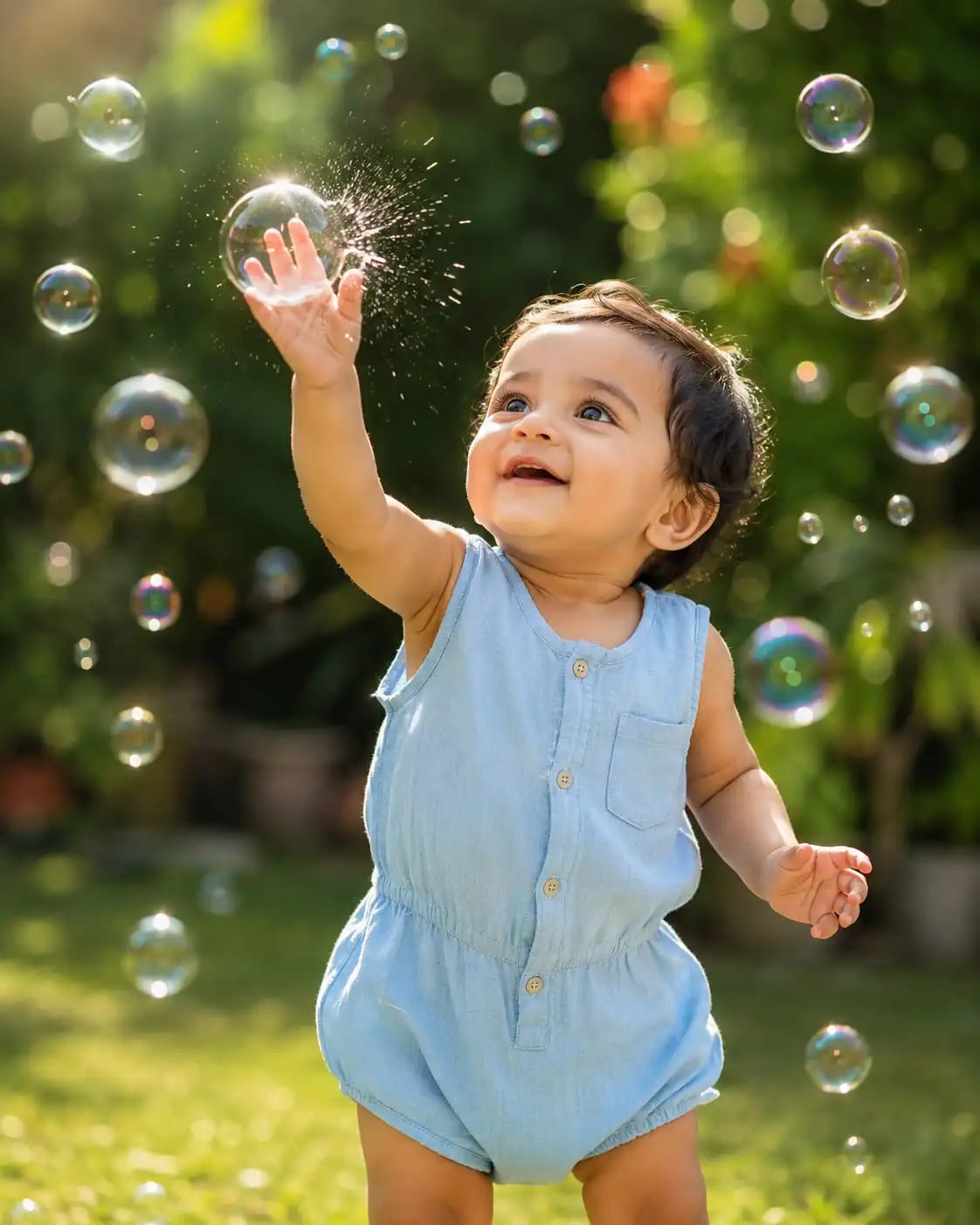 Bubble Wonderland Portrait | Kids AI Photoshoot