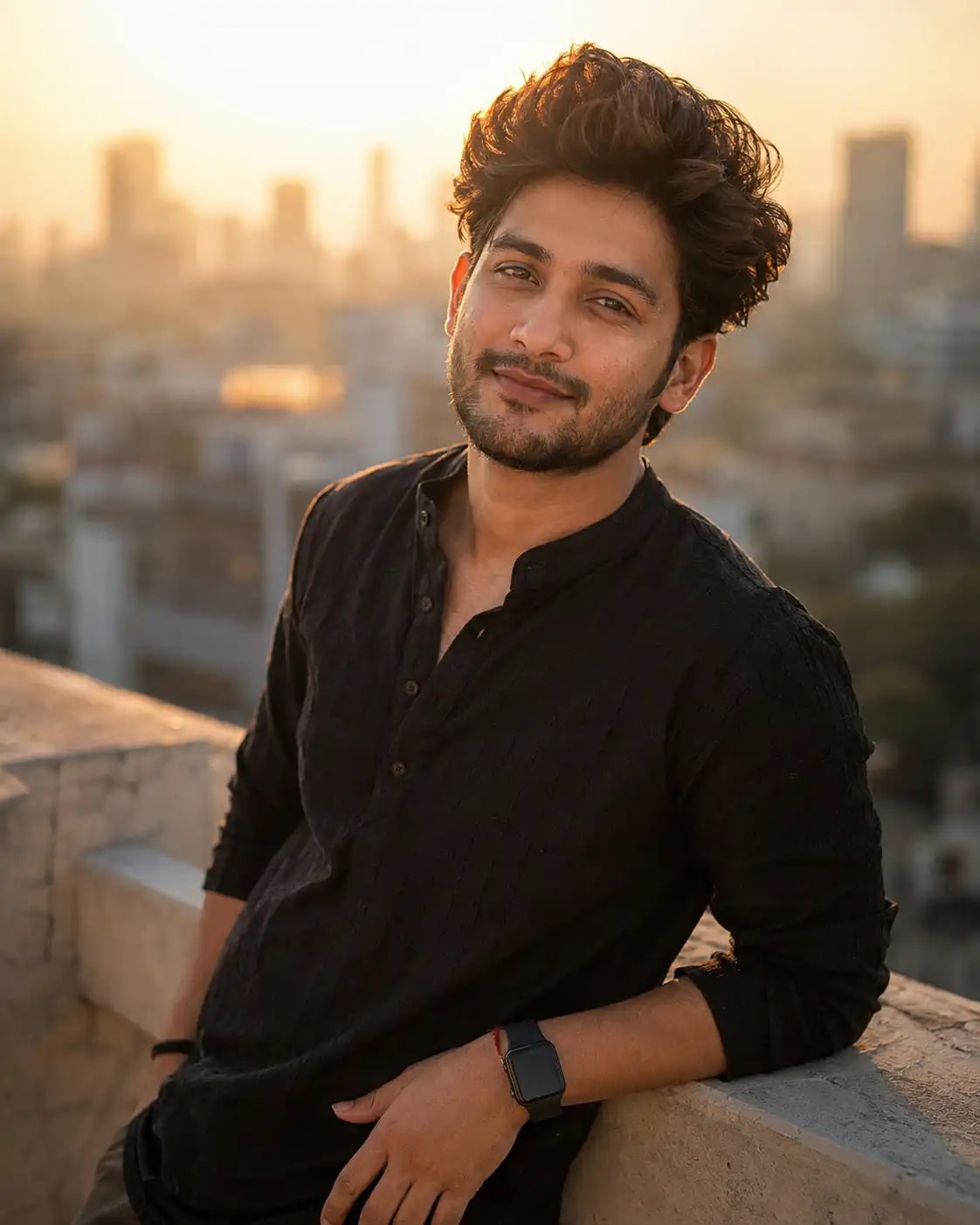 Rooftop Golden Hour Directed Portrait | AI Trend