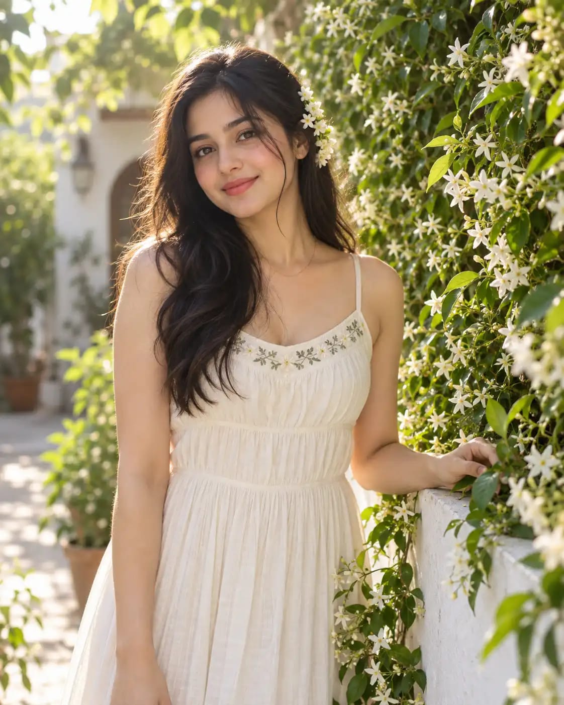 Jasmine Courtyard Portrait | Premium Lifestyle Girls Photo