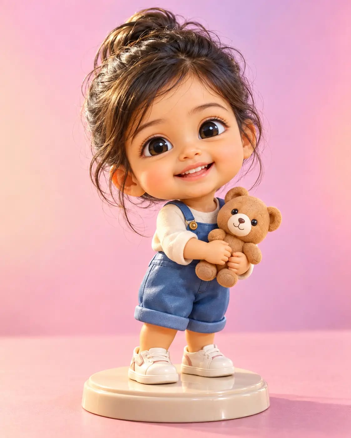 Chibi Collectible Toy Figure Portrait | Premium Toyification Kids Trend