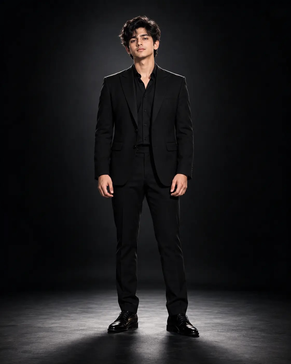 Dark Gradient Vignette Studio Portrait | Premium Cinematic Luxury Photo sample output