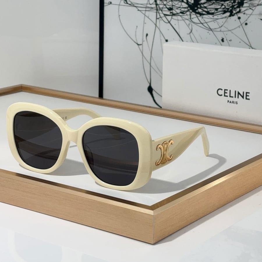 Lunettes de soleil Céline avec empiècements miroir sur les branches, qualité supérieure