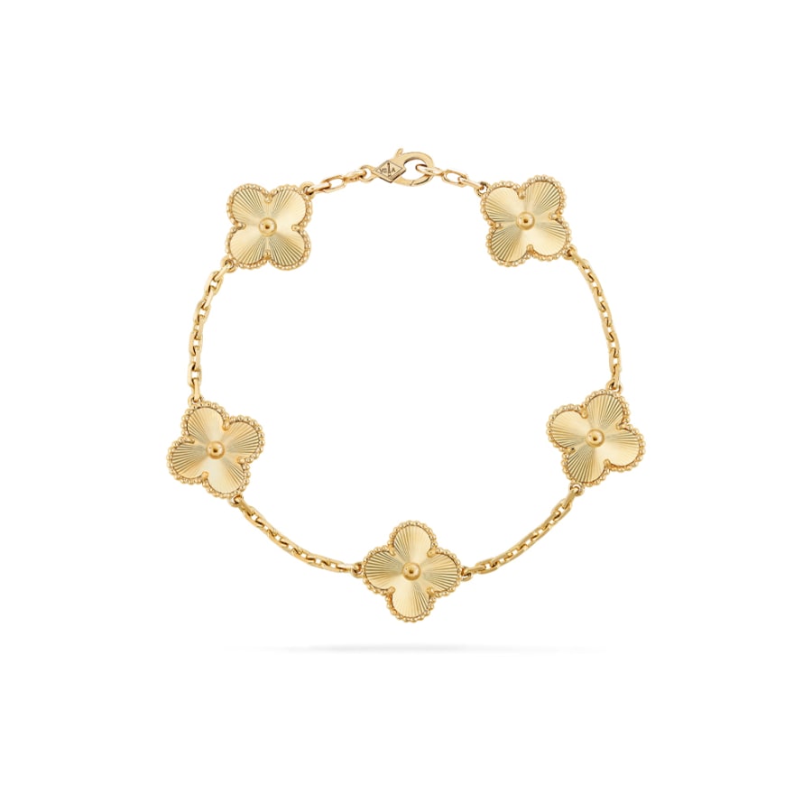 Bracelet Van Cleef & Arpels VCA en or laser