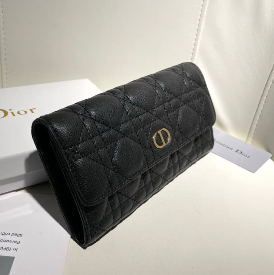Portefeuille long Dior Caro