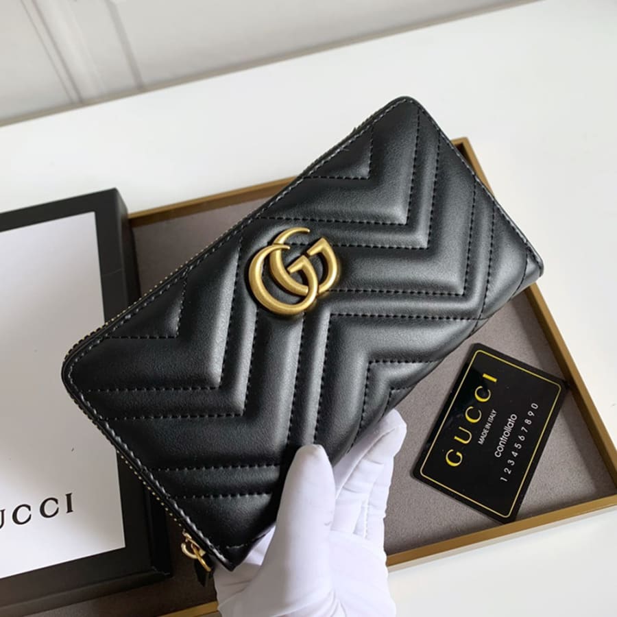 Portefeuille Gucci GG long à fermeture éclair