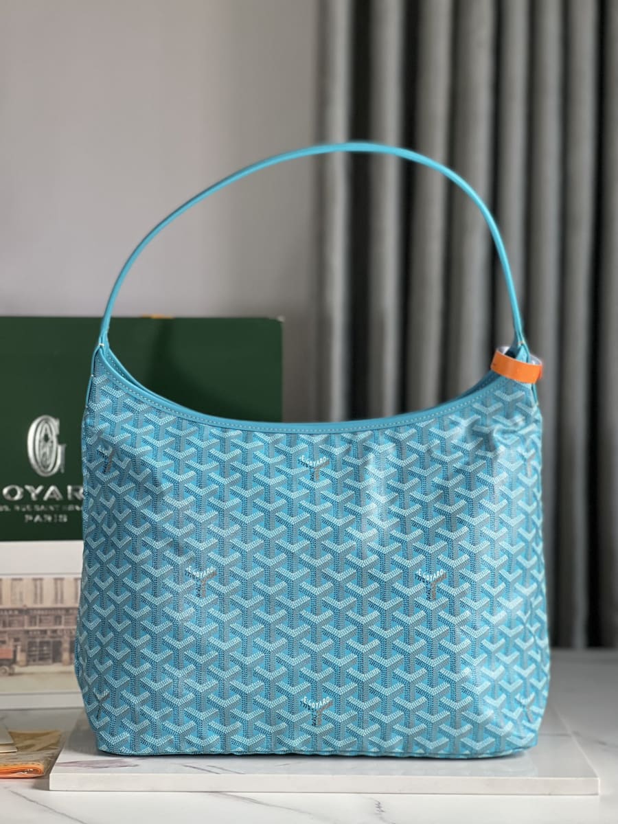 Sac hobo bohème Goyard bleu clair