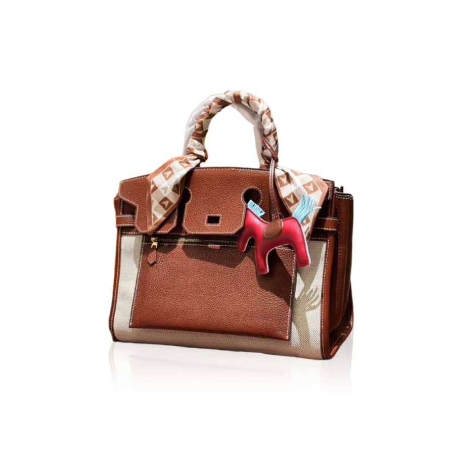 Sac Hermès Platinum en toile originale