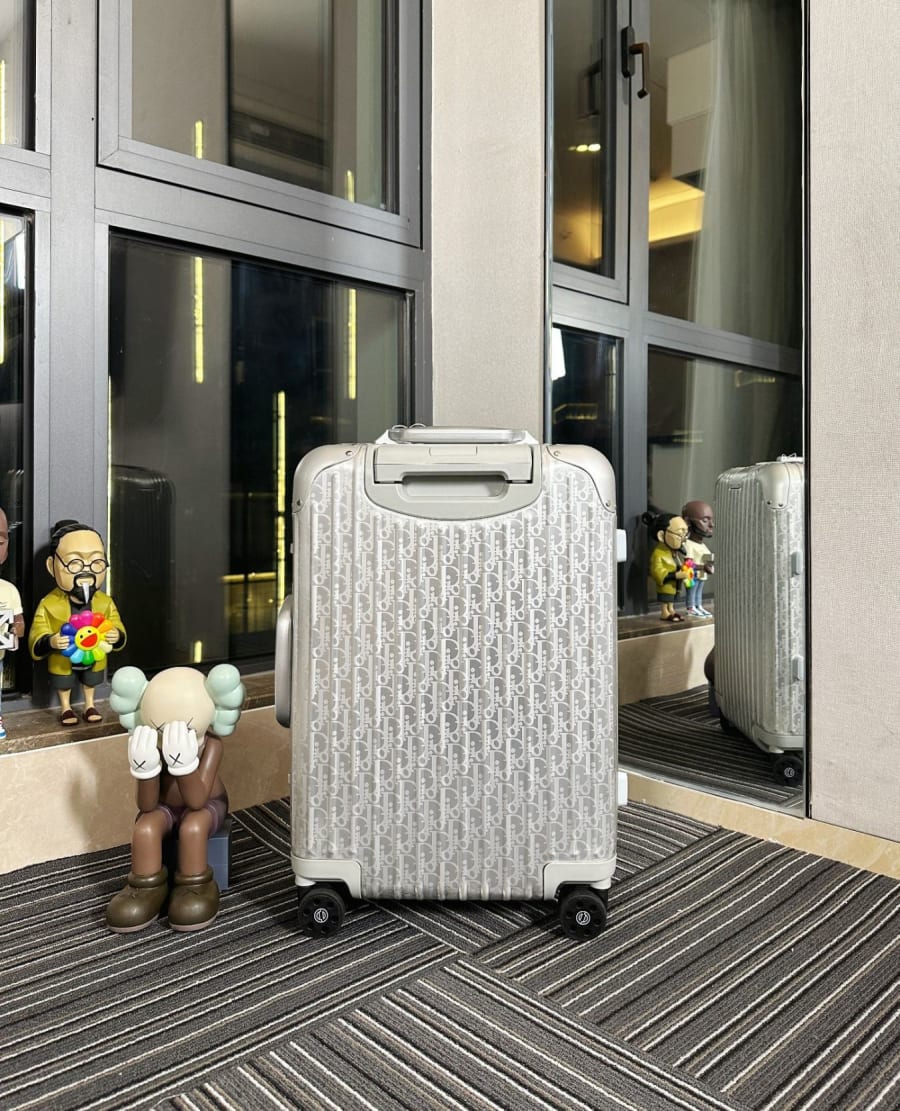 Valise trolley classique Dior x Rimowa