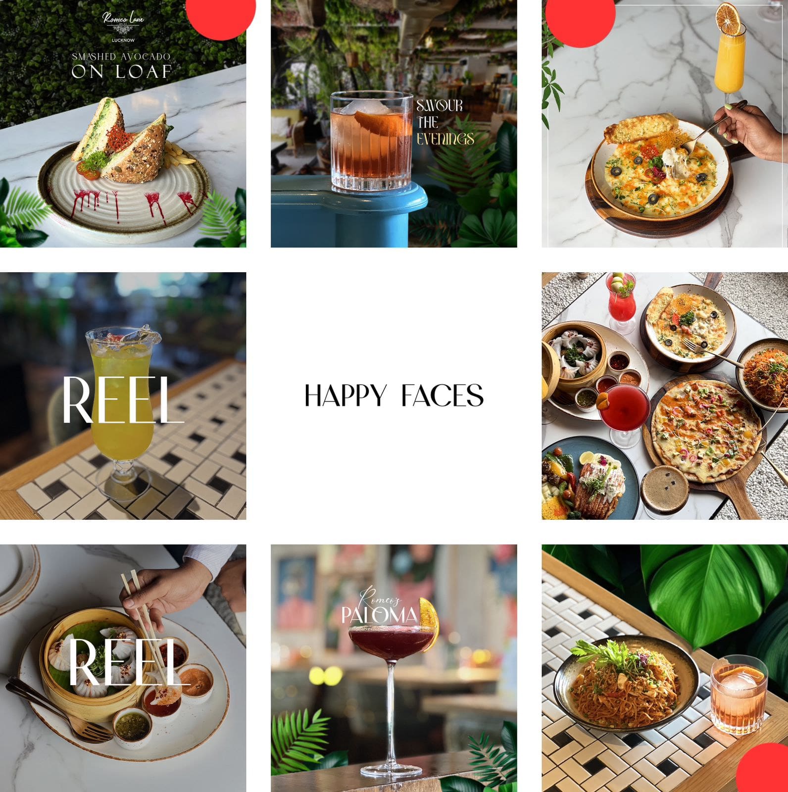 Social media grid design