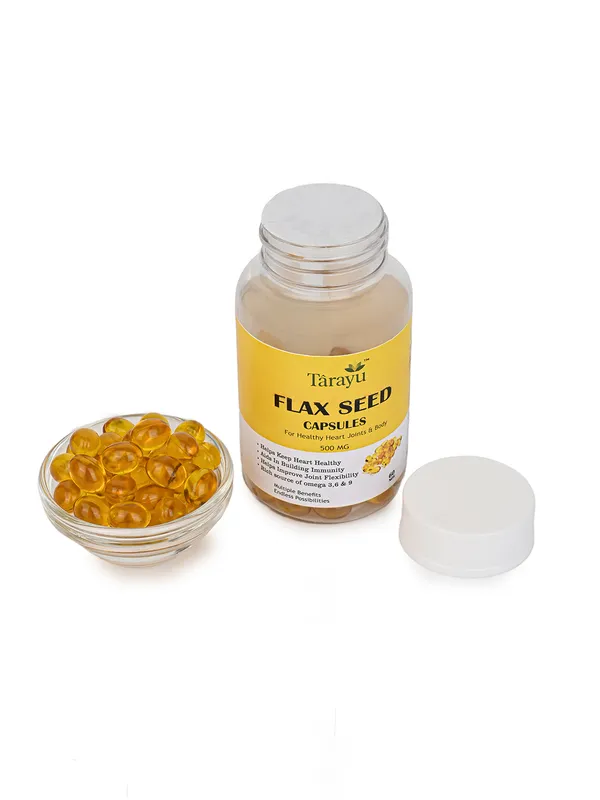 Flax Seed Oil Omega Capsules – Heart, Brain & Immunity Support - Image 2