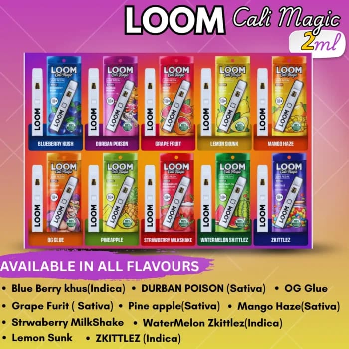 LOOM Cali Magic Disposable-1ml Flavours