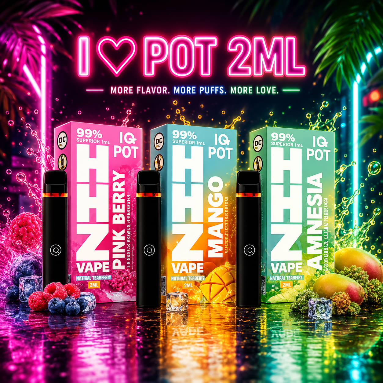 I Love Pot HHZ 2ML Premium Flavours