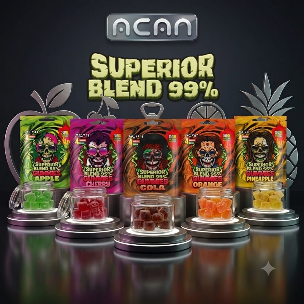 ACAN Superior Blend 99% Gummies – 25MG Each (low Dose) 5–50 Pack Options