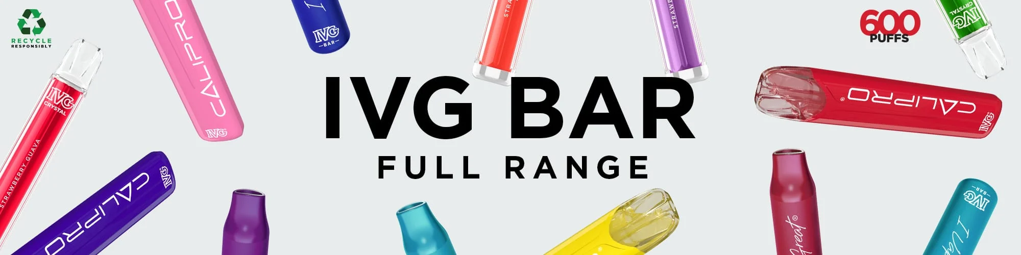 An IVG Bar vape device shown as part of the IVG product range available in Ireland