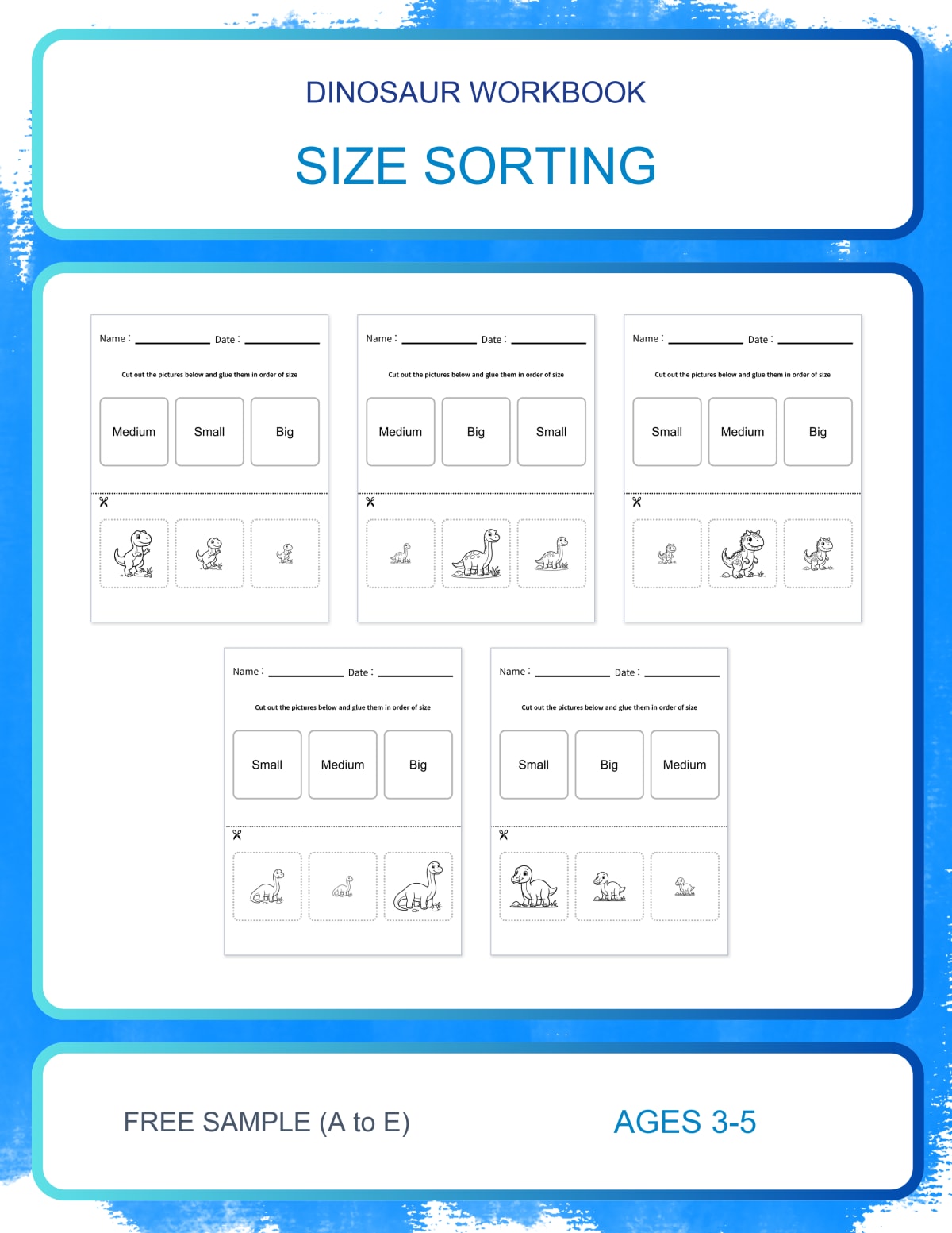 Free Preschool Letter Tracing: Printable A-E Worksheets
