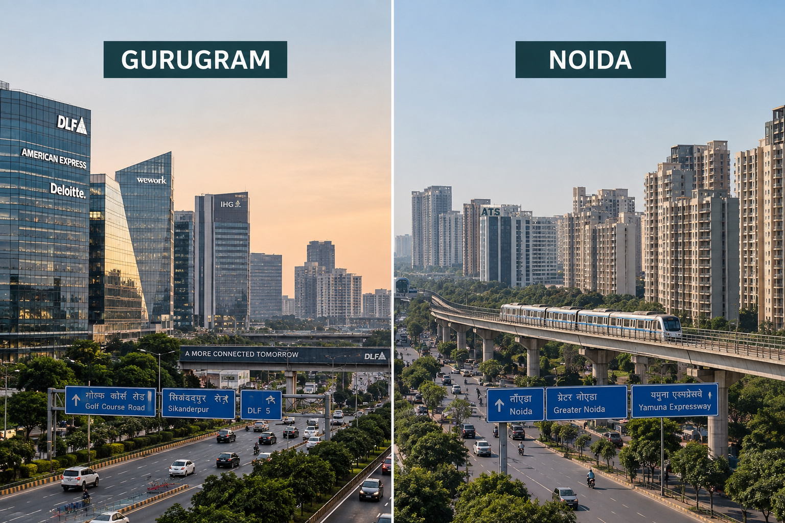 Gurugram vs Noida: Which Is Better for Buying a Home in 2026?