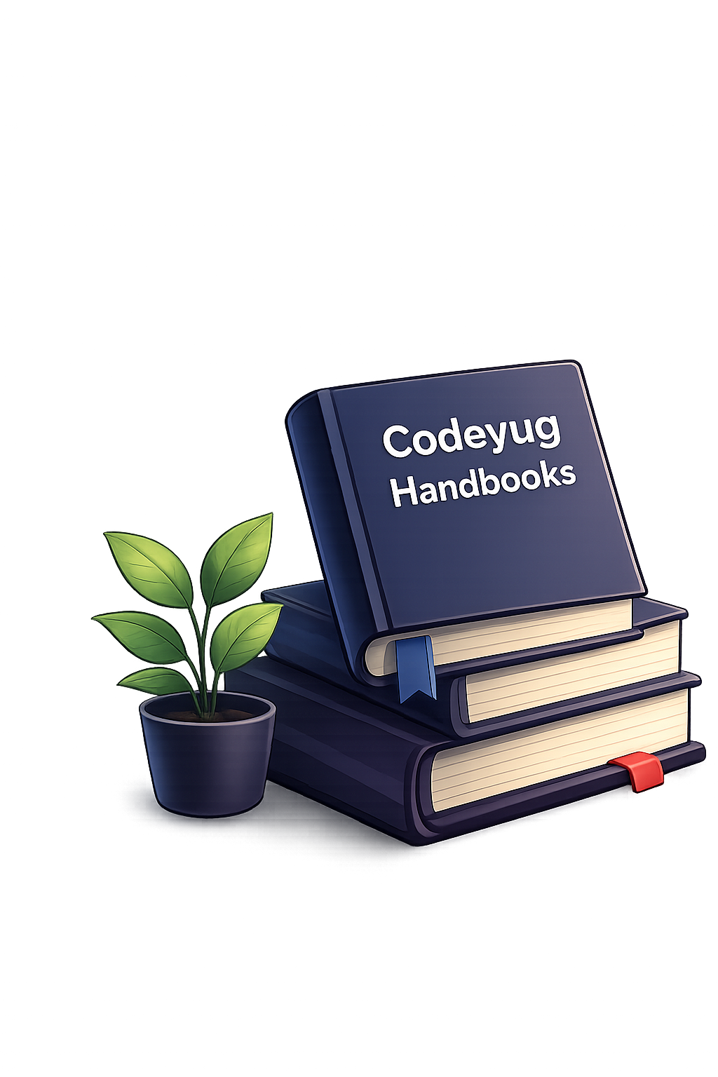 CodeYug Handbooks Stack with Bulb