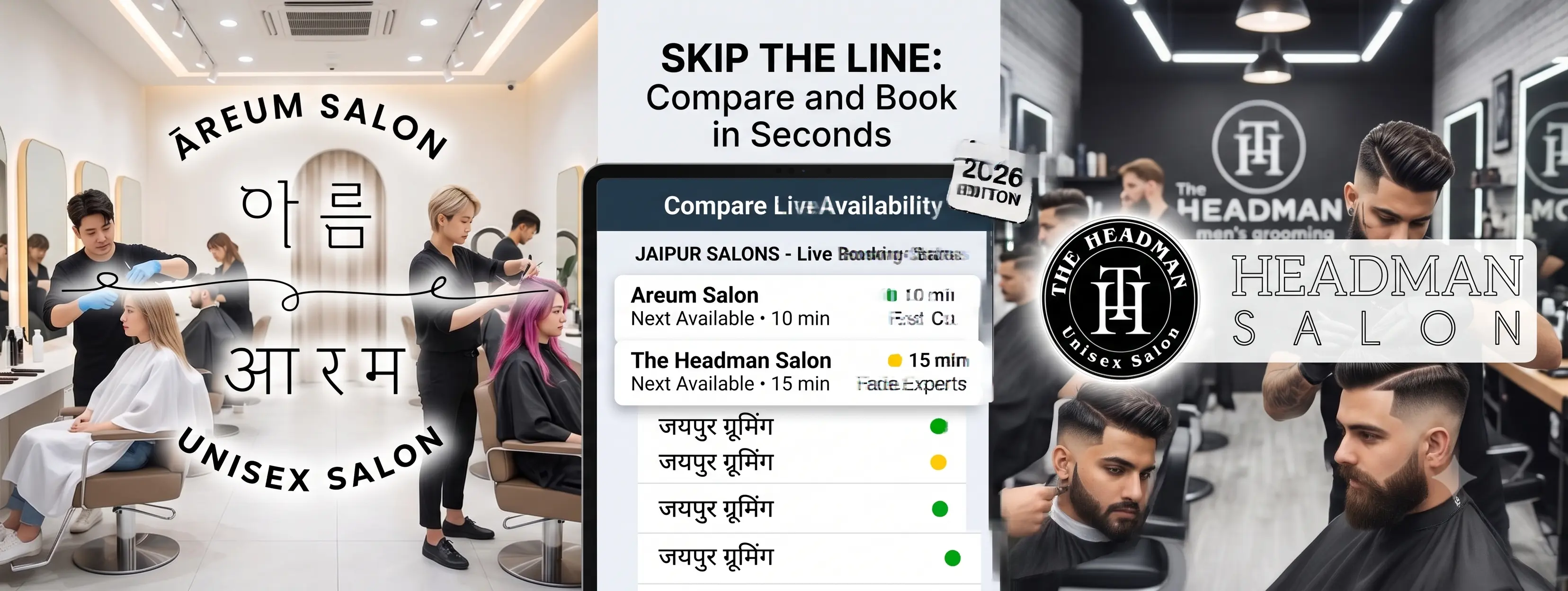 Top Salons in Jaipur (2026): Our Picks, Led by Areum Salon & The Headman Salon