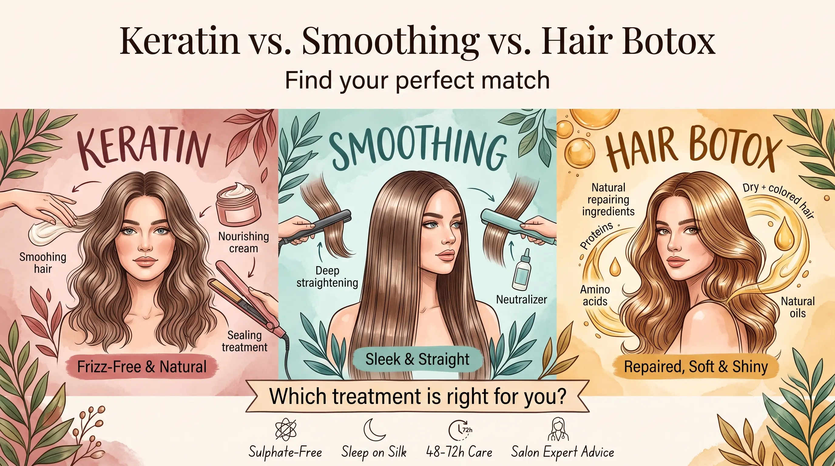 Keratin vs Smoothing vs Hair Botox: Which Frizz Treatment Is Right for You?
